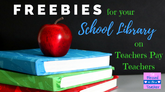 Freebies For Your School Library On Teachers Pay Teachers! - So Blessed ...