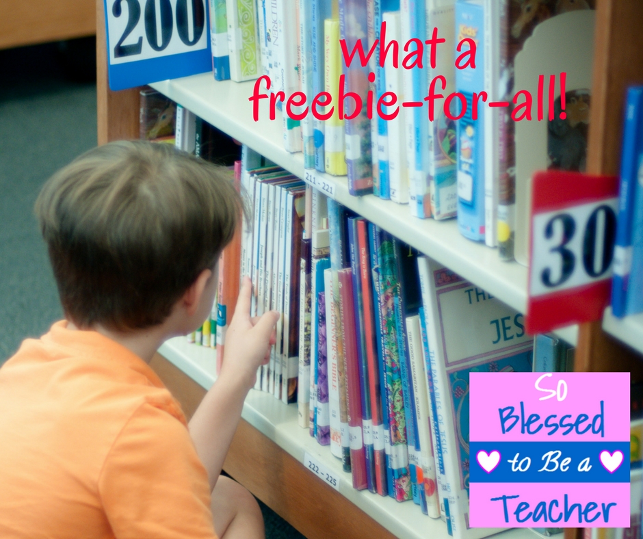 Freebies For Your School Library On Teachers Pay Teachers! - So Blessed ...